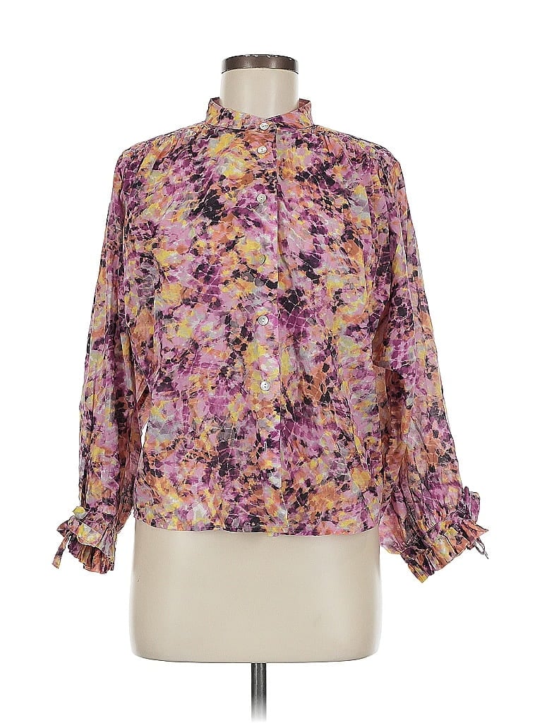Click to view more detailed imagery on our partner's website Pre-owned Rebecca Minkoff Long Sleeve Blouse In Purple