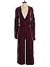 GSTQ Solid Burgundy Jumpsuit Size S - photo 1