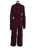 GSTQ Solid Burgundy Jumpsuit Size S - photo 2