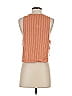 Majorelle Solid Orange Sweater Vest Size XS - photo 2