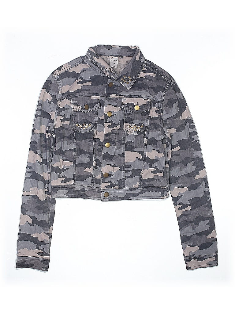 Pre-owned Assorted Brands Kids' Denim Jacket In Gray