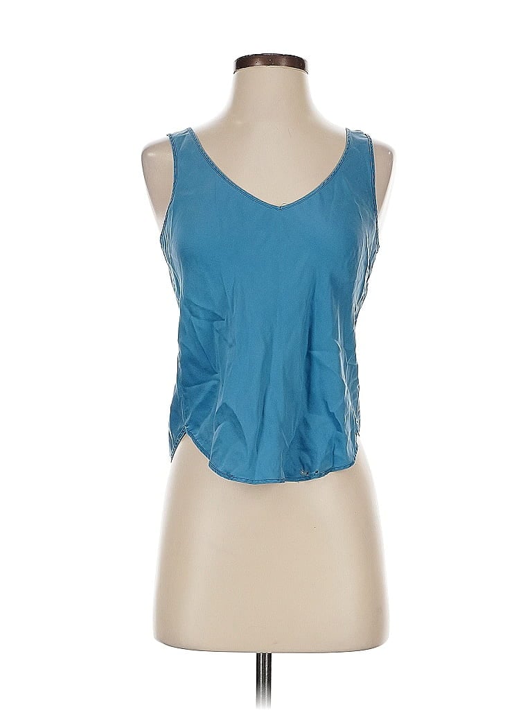 Pre-owned Nordstrom Sleeveless Top Blue Scoop Neck Tops