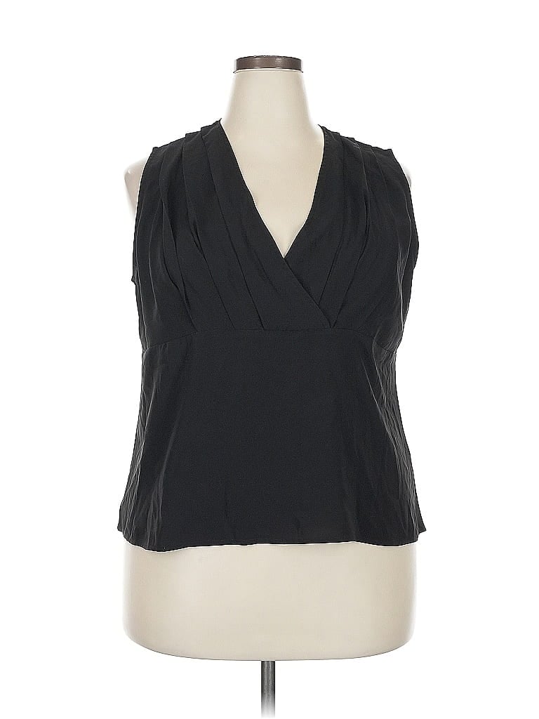 Pre-owned Made With Love Sleeveless Blouse In Black