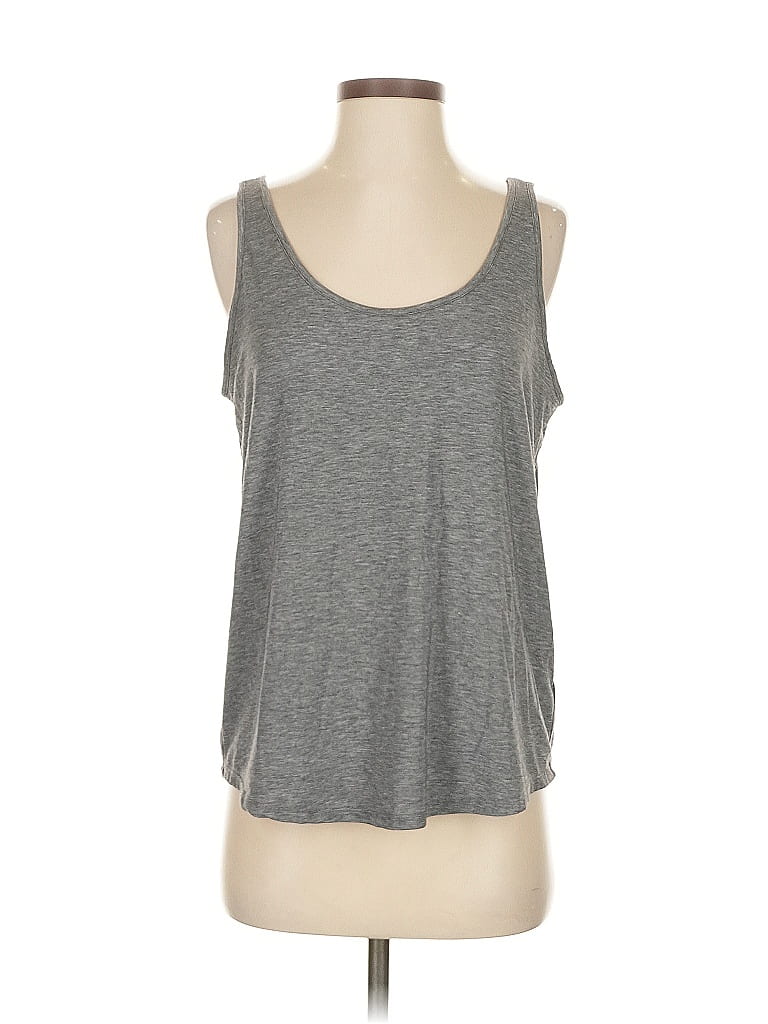 Pre-owned Gap Body Tank Top Gray Strapless Neckline Tops