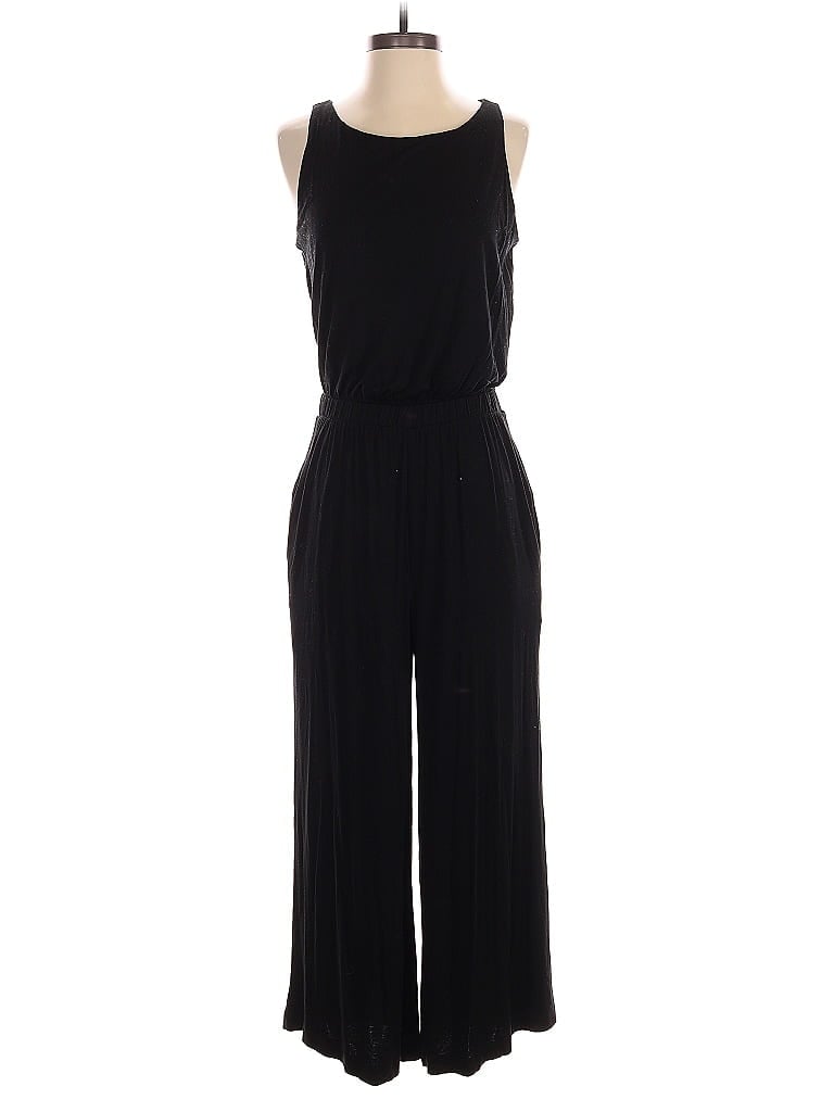 Pre-owned Loft Beach Jumpsuit In Black