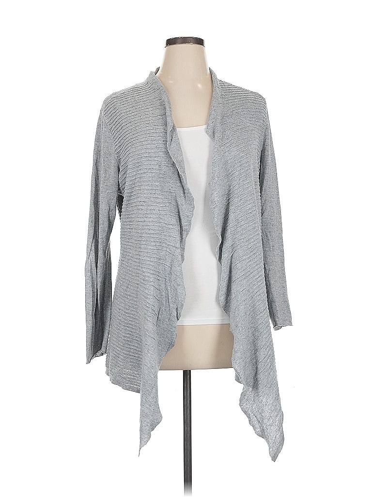 Pre-owned Eileen Fisher Cardigan Sweater In Gray