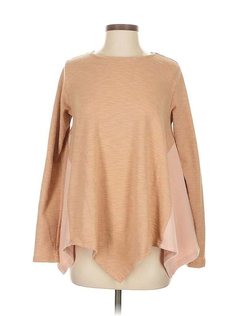 Pre-owned Thml Pullover Sweater In Brown