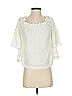 Floreat 100% Polyester Ivory 3/4 Sleeve Blouse Size S (petite) - photo 1