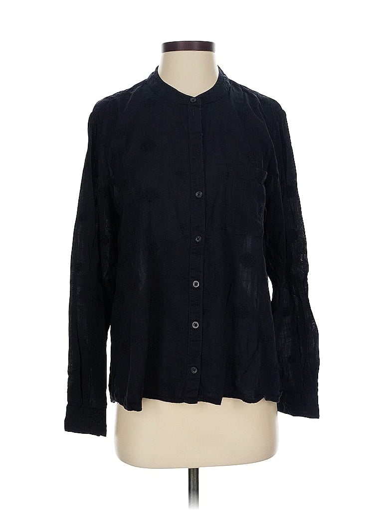 Click to view more detailed imagery on our partner's website Pre-owned Pilcro By Anthropologie Long Sleeve Blouse In Black