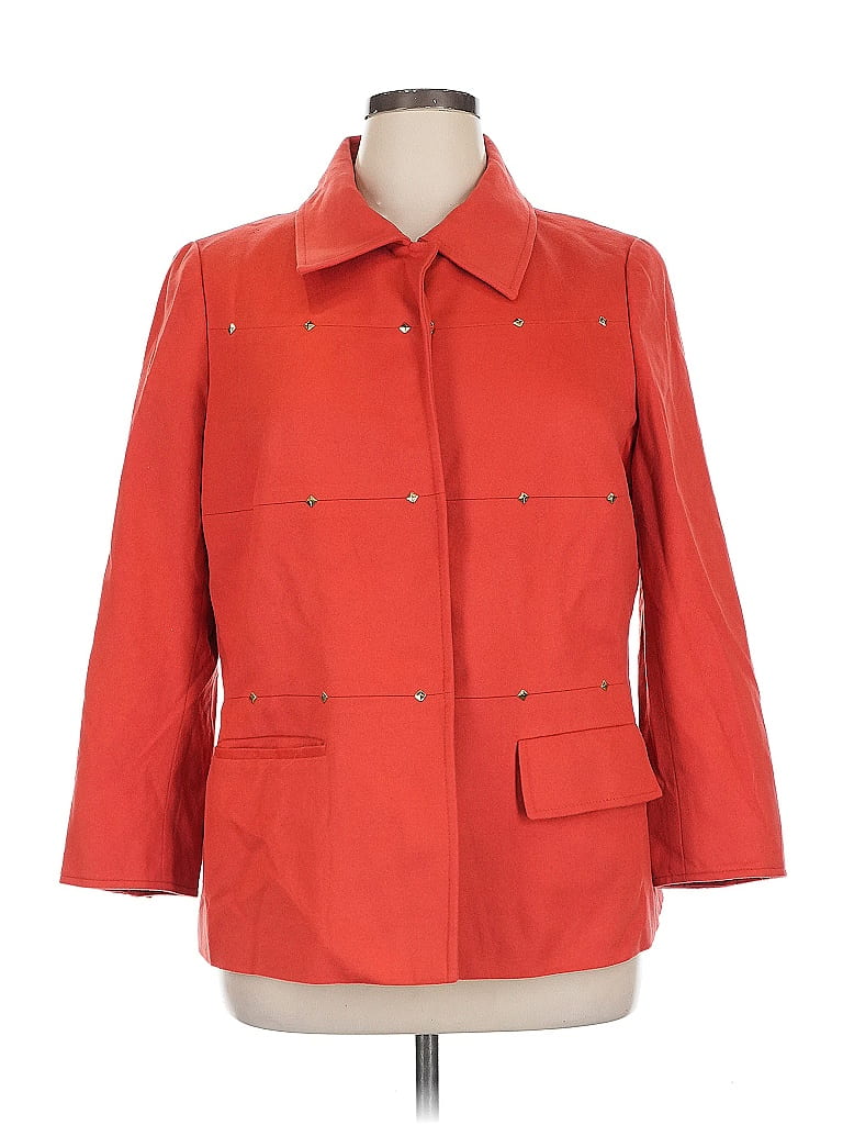Pre-owned Carlisle Coat In Orange