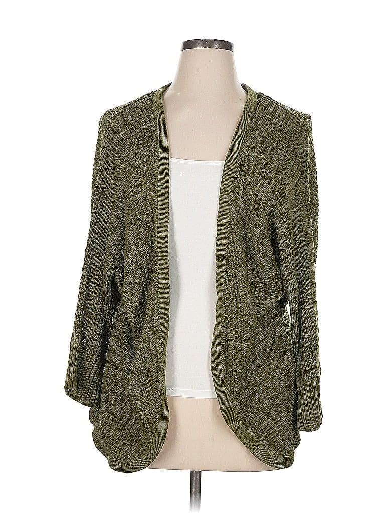 Pre-owned Eyeshadow Cardigan Sweater In Green