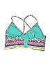Jessica Simpson Print Blue Swimsuit Top Size L - photo 2