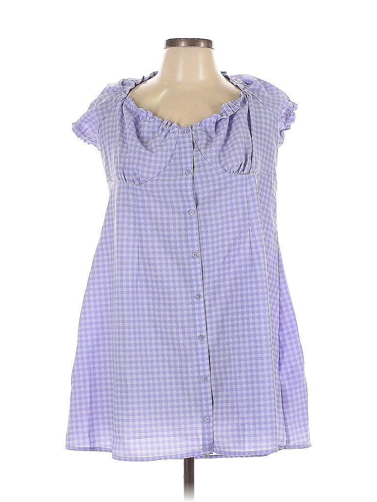 Pre-owned Divided By H&m Casual Dress In Purple