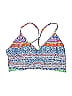 Jessica Simpson Print Blue Swimsuit Top Size L - photo 1