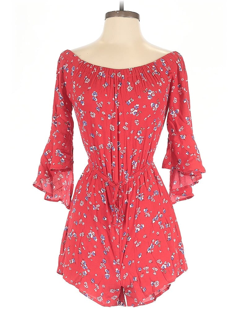 Pre-owned Express Romper In Red