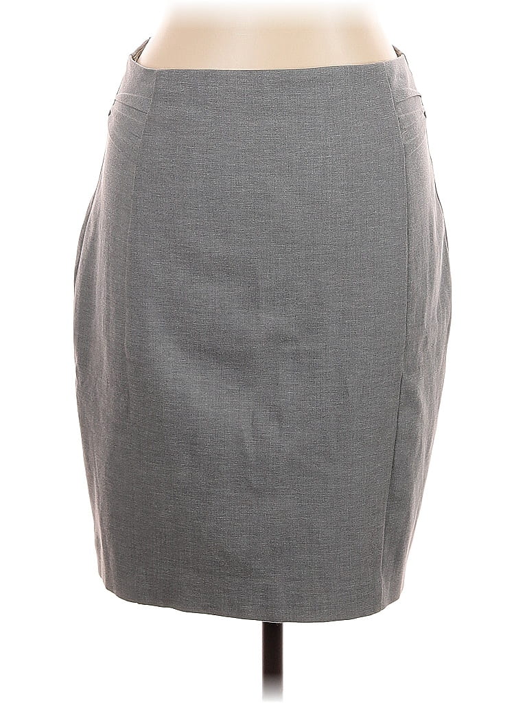 Pre-owned Express Outlet Casual Skirt In Gray