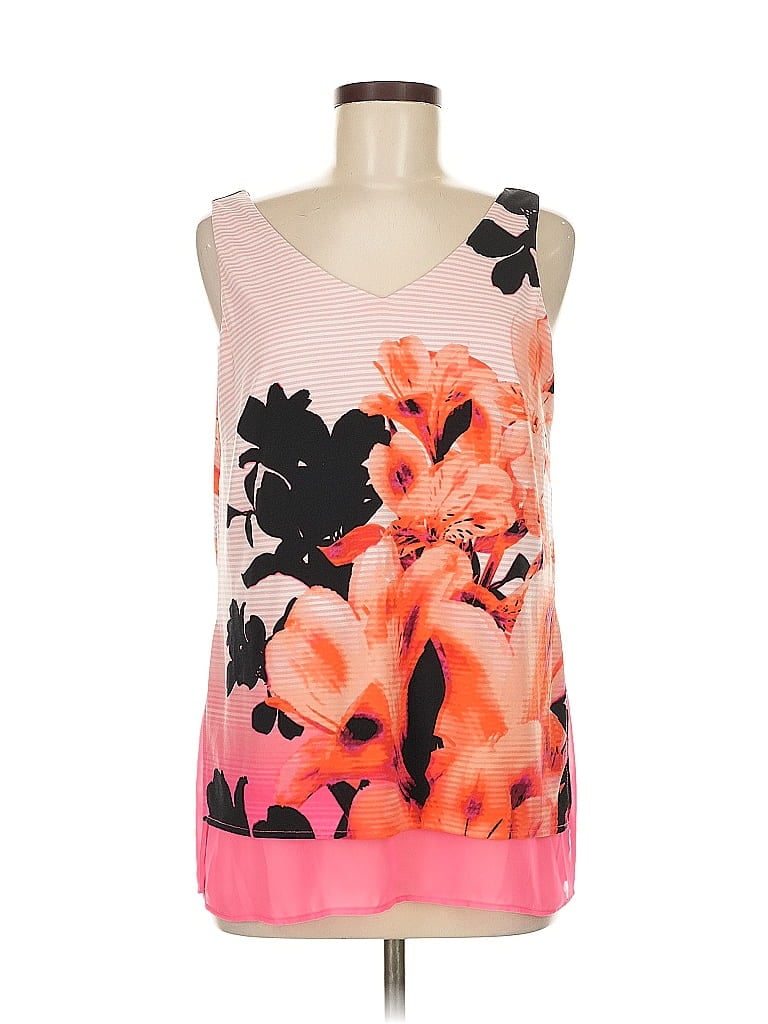 Pre-owned Worthington Tank Top Pink Strapless Neckline Tops