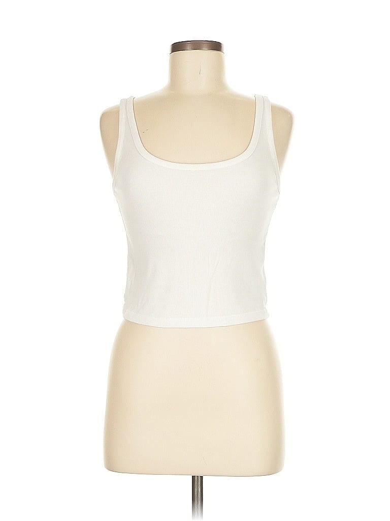 Pre-owned Old Navy Tank Top Ivory Strapless Neckline Tops In White