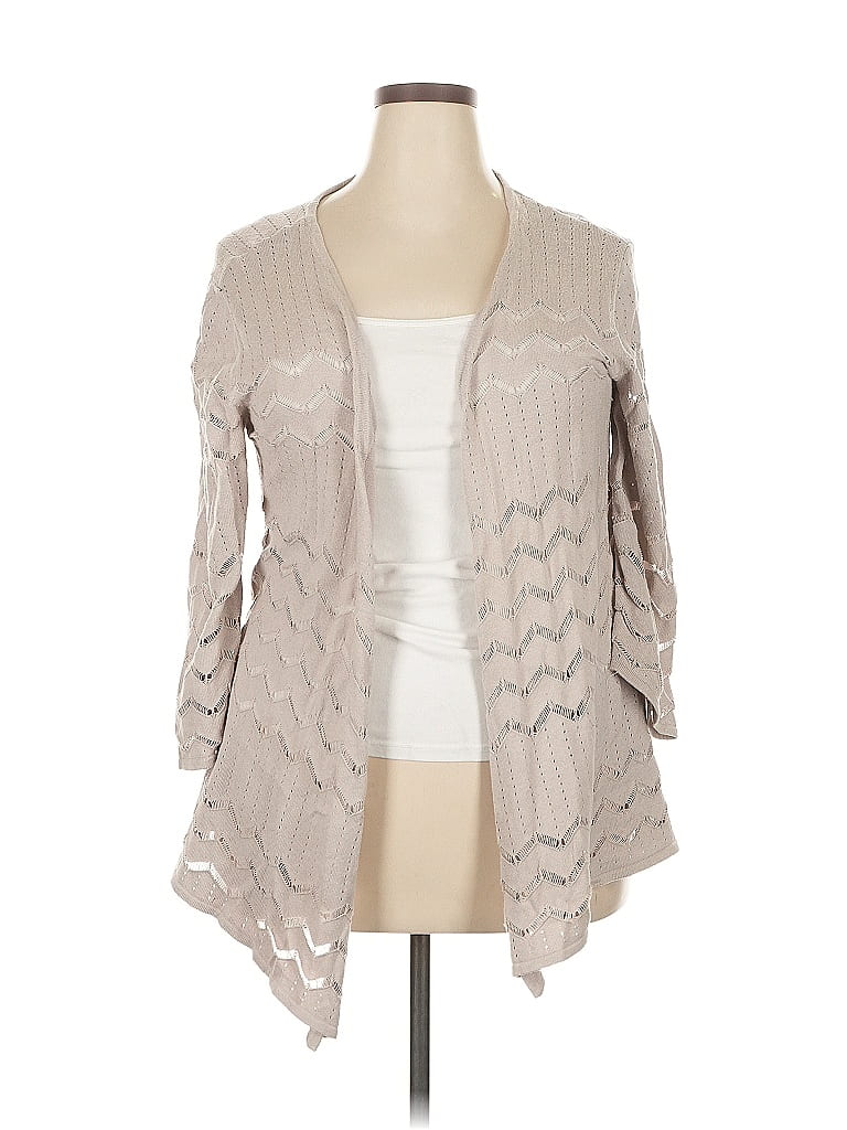 Click to view more detailed imagery on our partner's website Pre-owned Basic Editions Cardigan Sweater In Brown