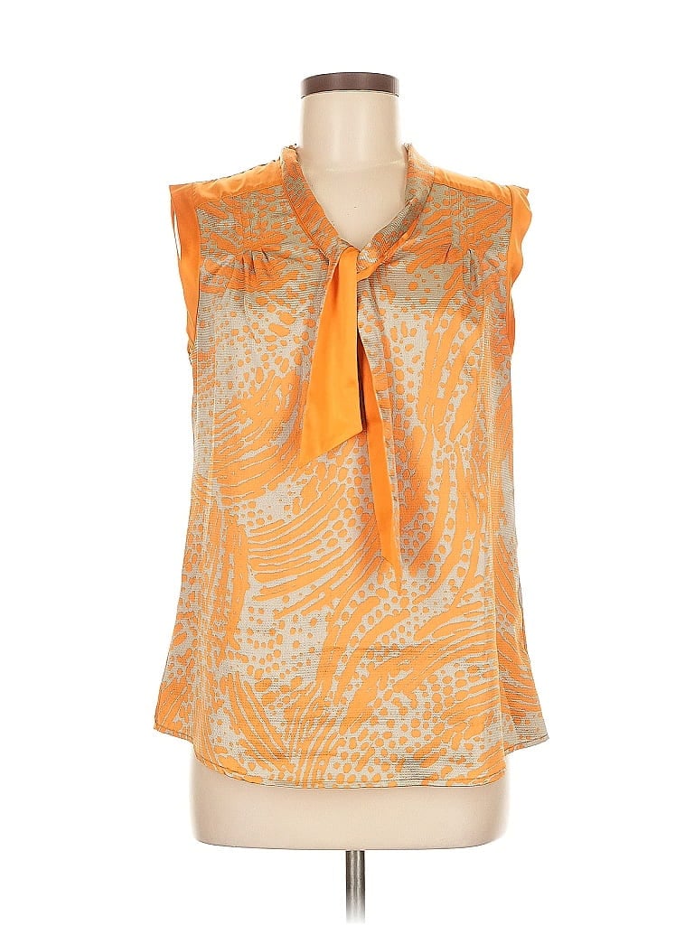 Pre-owned The Limited Sleeveless Blouse In Orange
