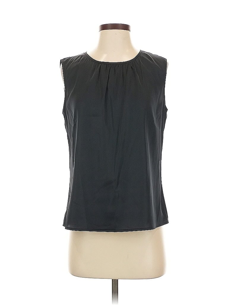Pre-owned Calvin Klein Sleeveless Blouse In Black
