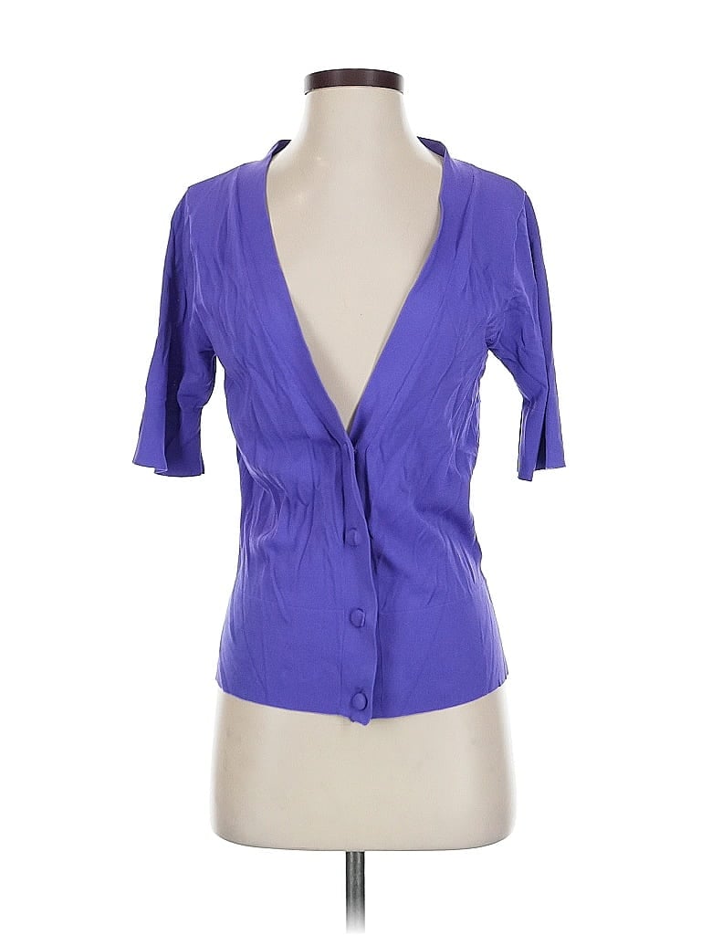 Click to view more detailed imagery on our partner's website Pre-owned Coldwater Creek Cardigan Sweater In Purple
