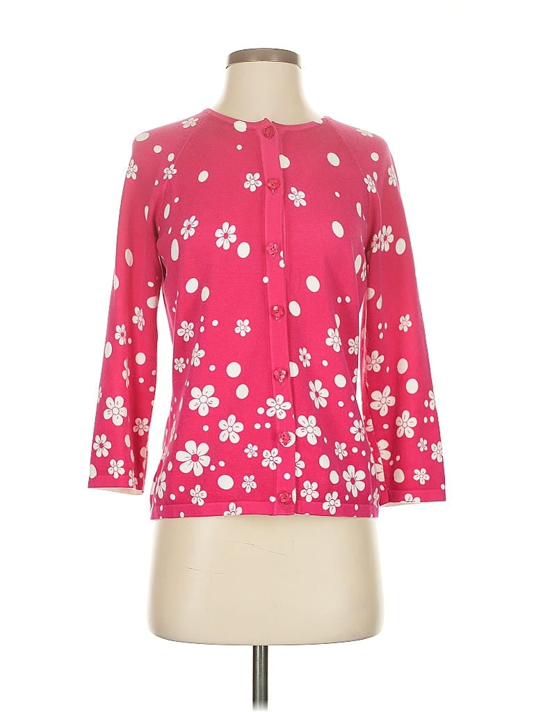 Pre-owned Talbots Cardigan Sweater In Pink