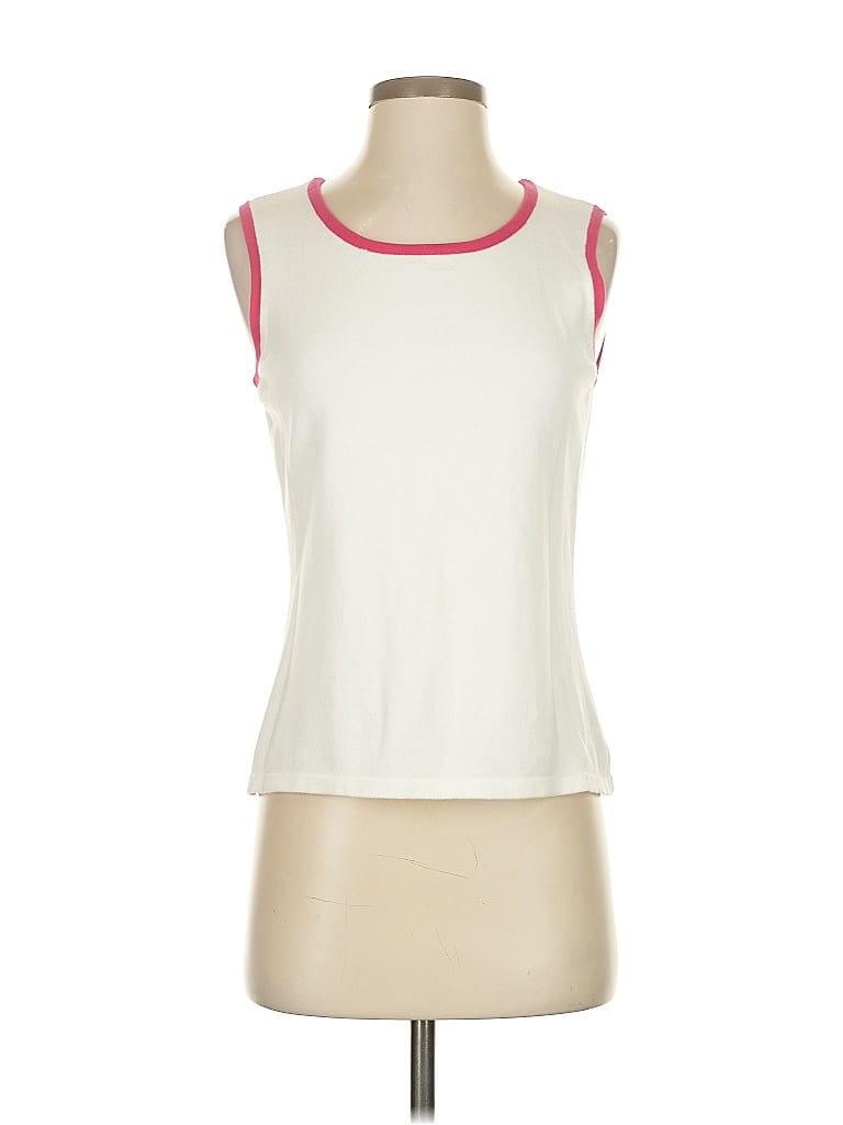 Pre-owned Talbots Sleeveless T-shirt In White