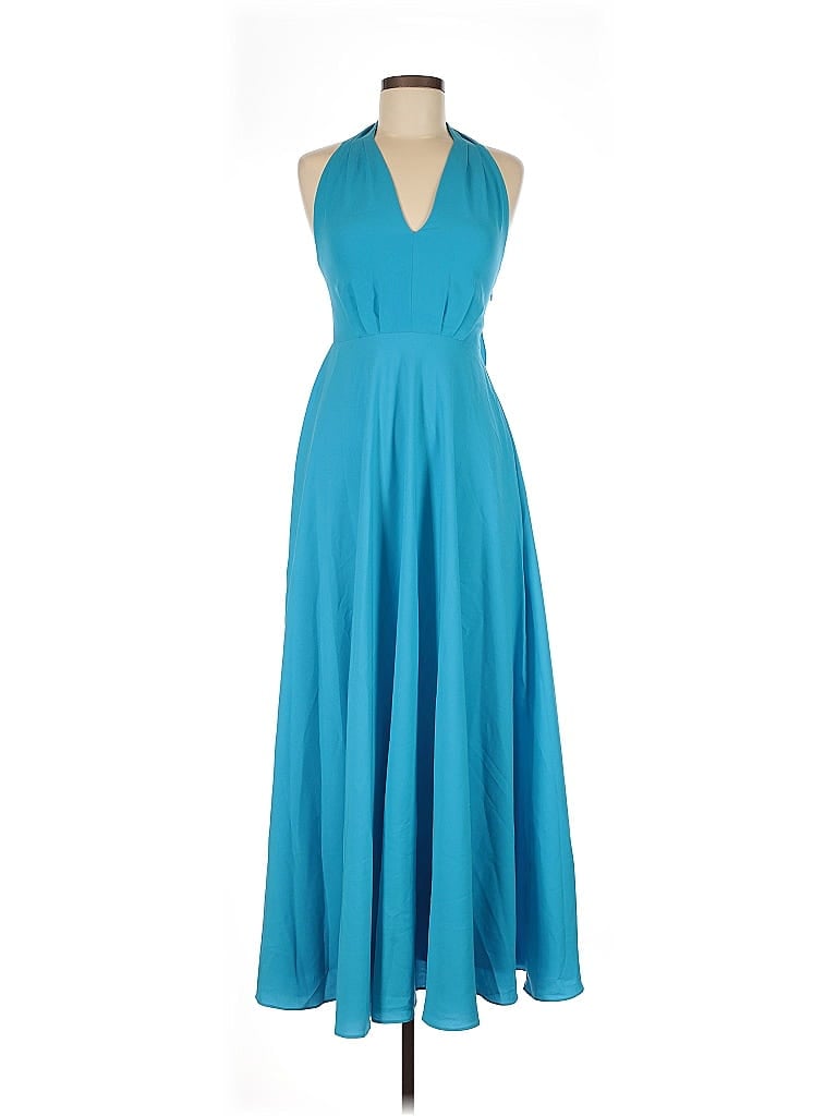 Pre-owned Assorted Brands Cocktail Dress In Blue