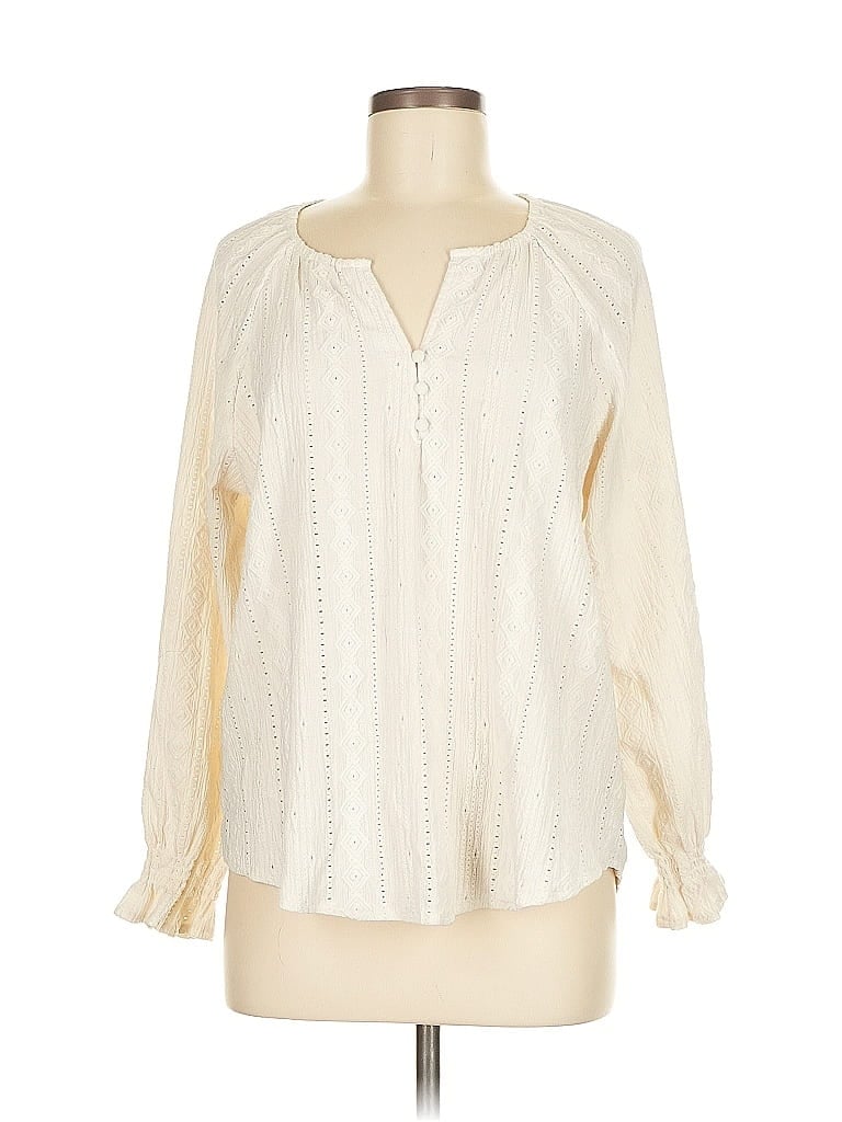 Click to view more detailed imagery on our partner's website Pre-owned Frye Long Sleeve Blouse In White