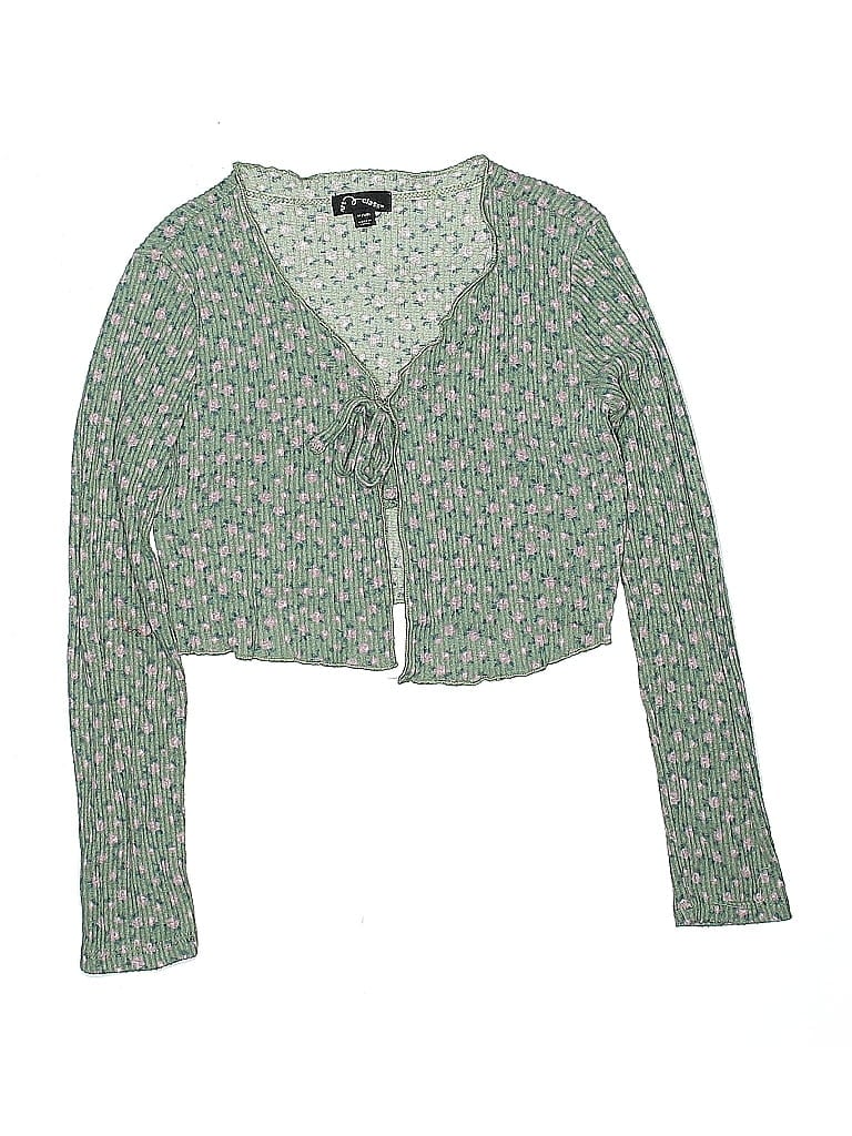 Pre-owned Art Class Kids' Cardigan Sweater In Green