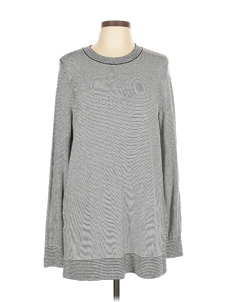 Pre-owned Ann Taylor Loft Pullover Sweater In Gray