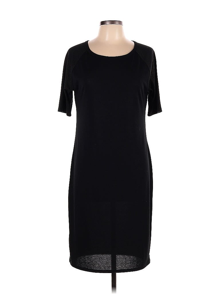 Pre-owned Lularoe Casual Dress In Black