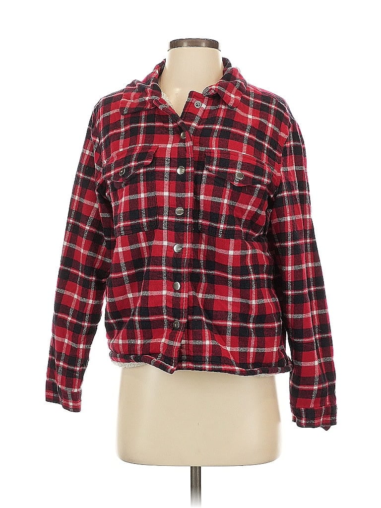 Pre-owned Lucky Brand Fleece Jacket In Red