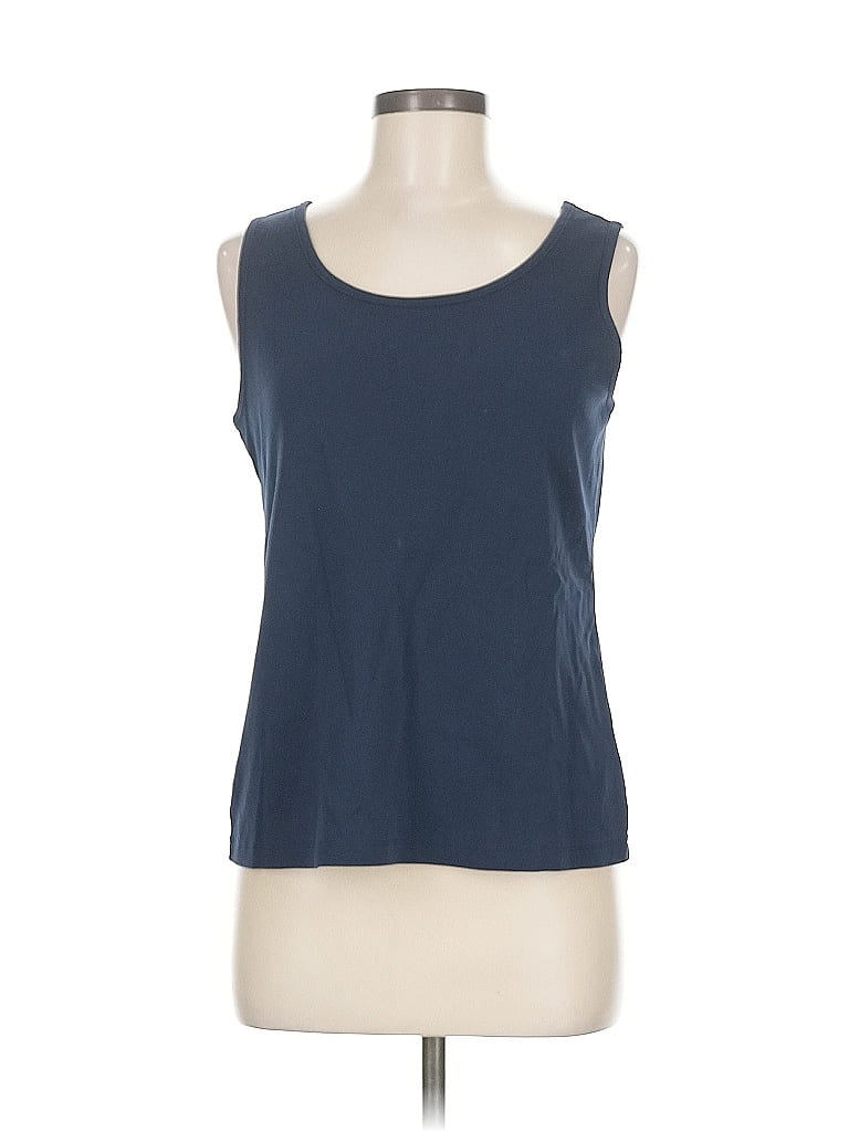 Pre-owned Lands' End Sleeveless T-shirt In Blue