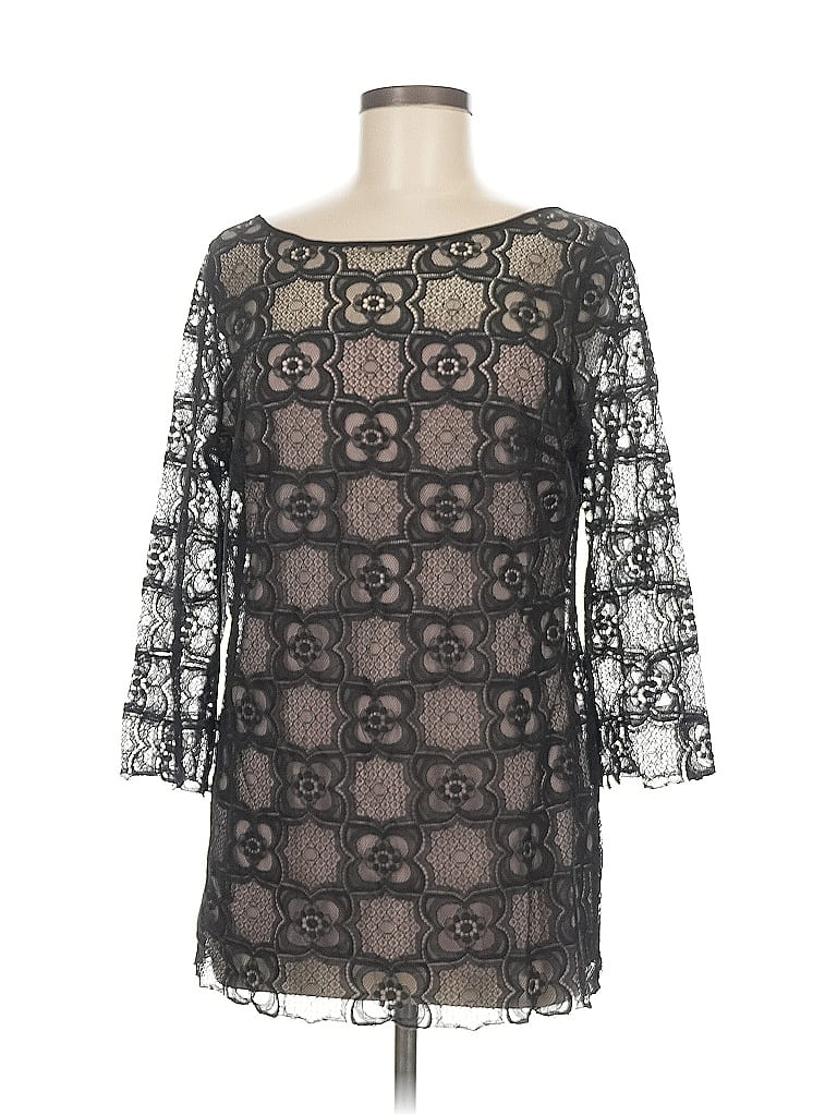 Pre-owned Max Studio 3/4 Sleeve Blouse In Black