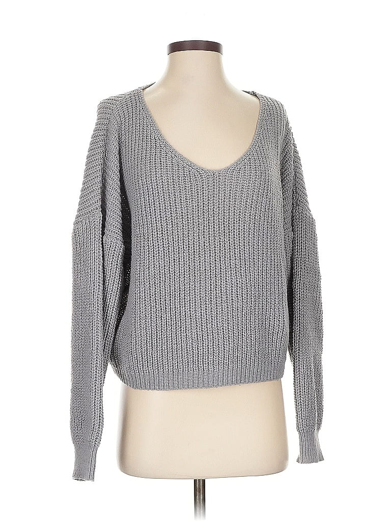 Pre-owned Shein Pullover Sweater In Gray