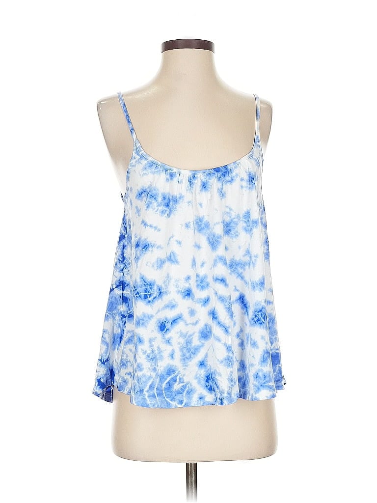 Click to view more detailed imagery on our partner's website Pre-owned Sundays Tank Top Blue Halter Neckline Tops