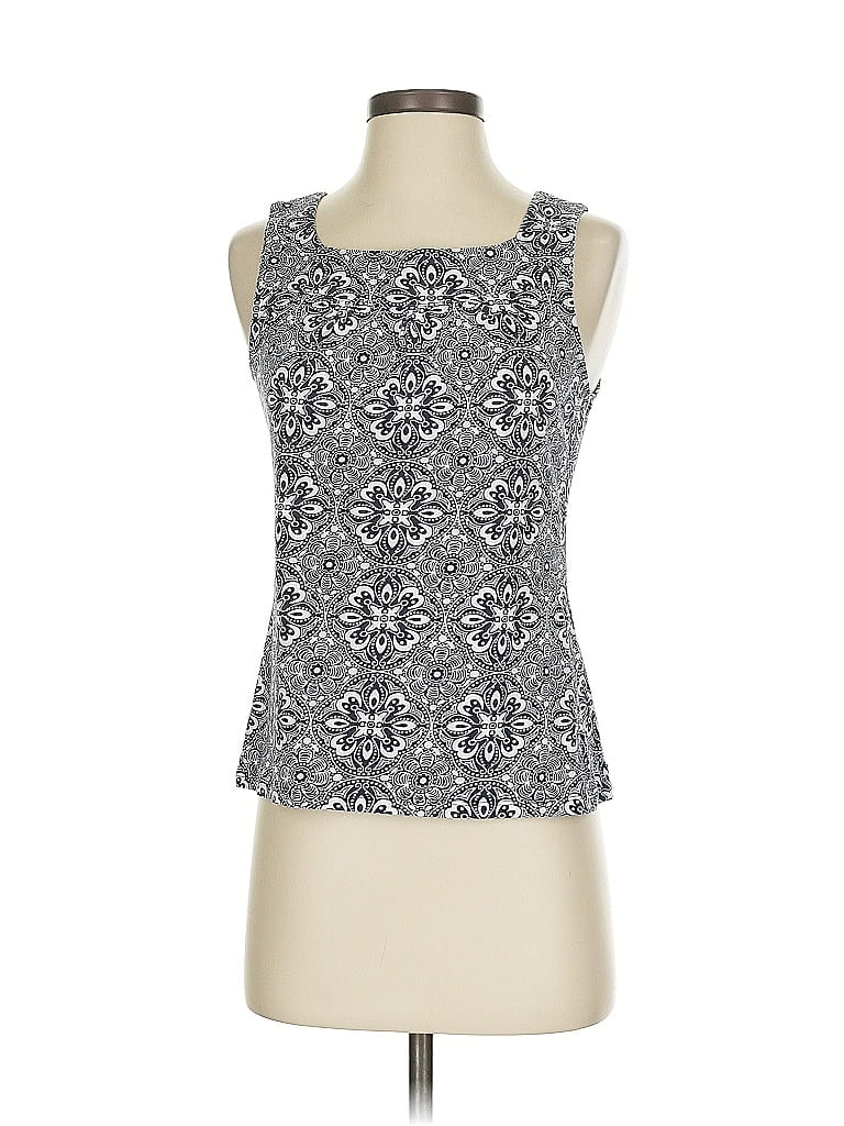 Pre-owned Ann Taylor Factory Tank Top Silver Halter Neckline Tops