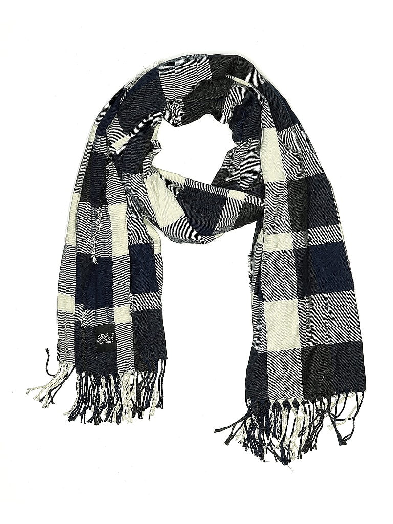 Pre-owned Plush Scarf In Blue
