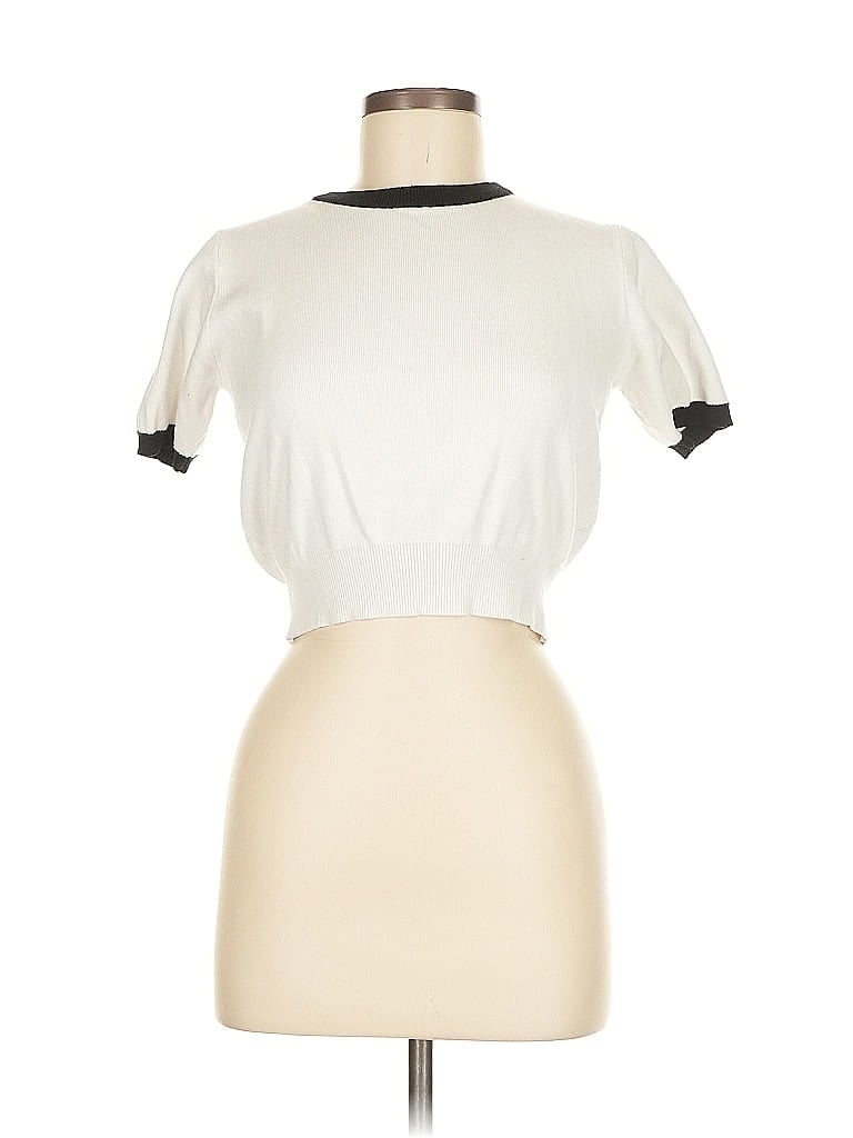 Pre-owned Unbranded Cardigan Sweater In White