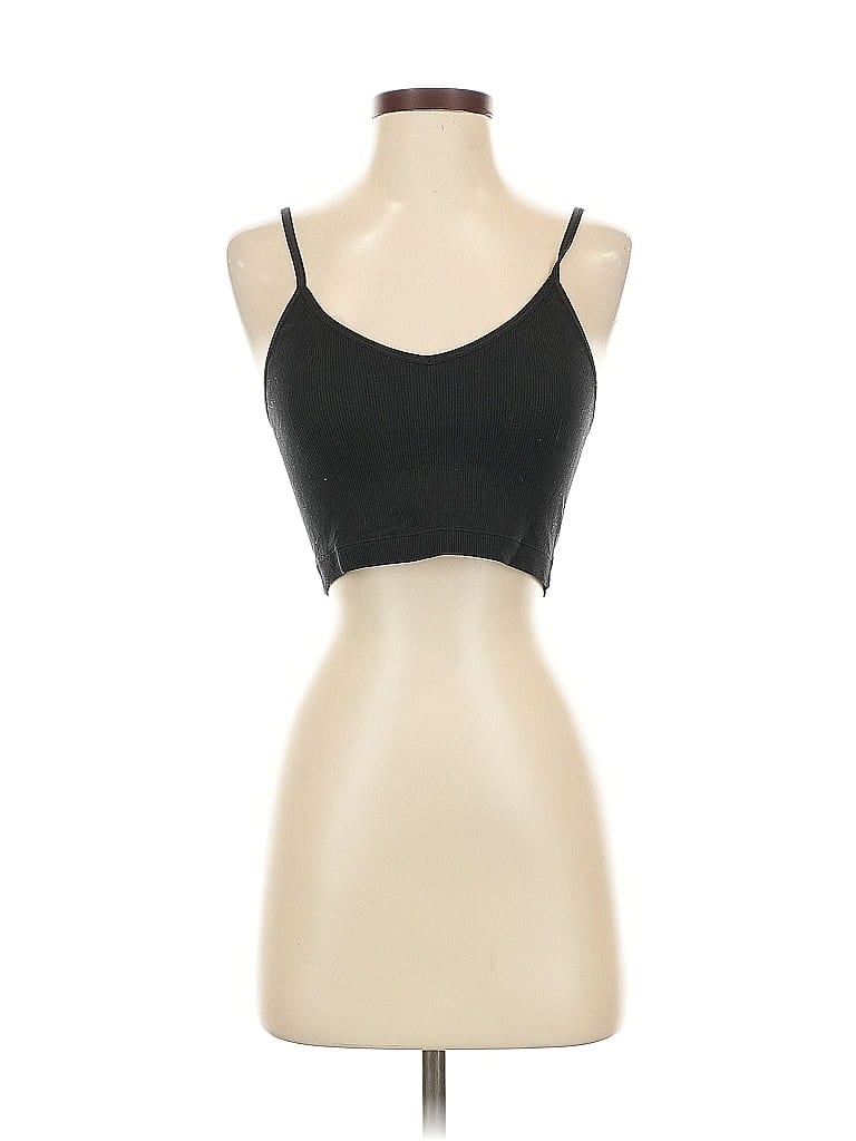 Pre-owned Abercrombie & Fitch Tank Top Black Strapless Neckline Tops