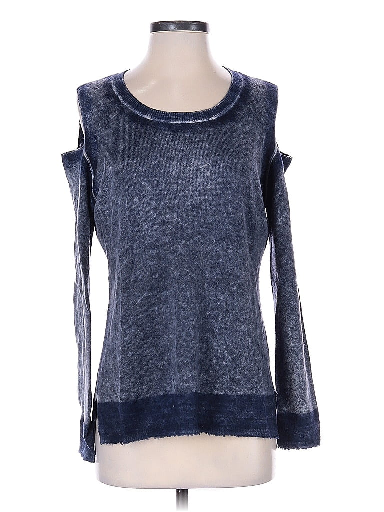 Click to view more detailed imagery on our partner's website Pre-owned Feel The Piece Terre Jacobs Wool Pullover Sweater In Blue