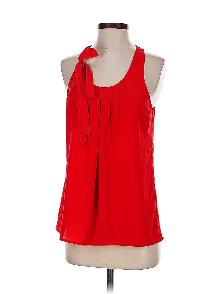 Pre-owned J.crew Factory Store Sleeveless Blouse In Red