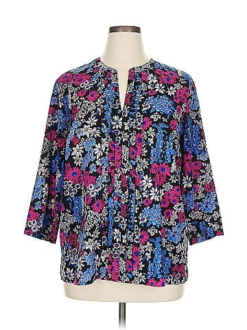 Jones New York Signature 3/4 Sleeve Blouse (view 1)