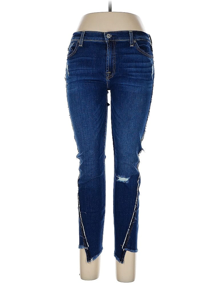 Pre-owned 7 For All Mankind Jeans In Blue