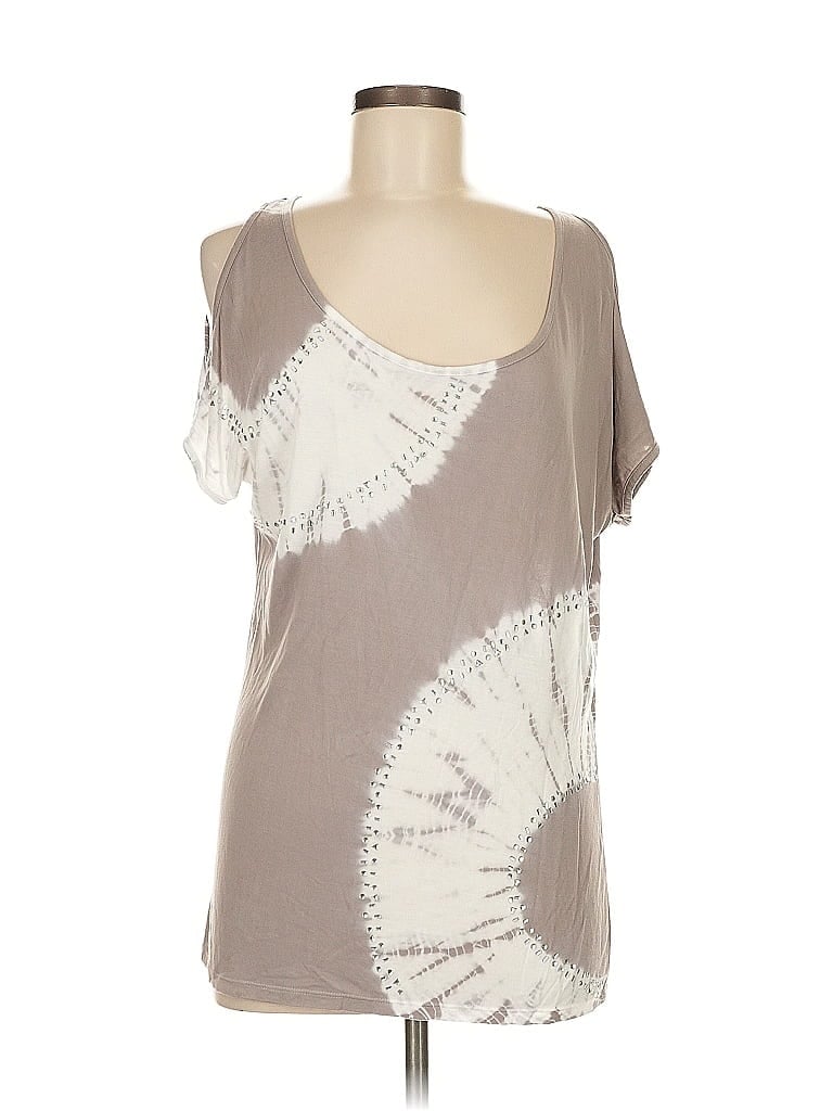 Pre-owned Inc International Concepts Short Sleeve T-shirt In Brown