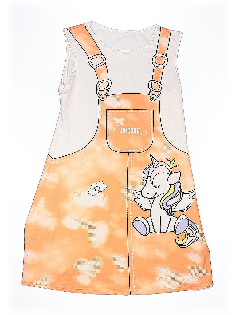 Pre-owned Assorted Brands Kids' Dress In Orange