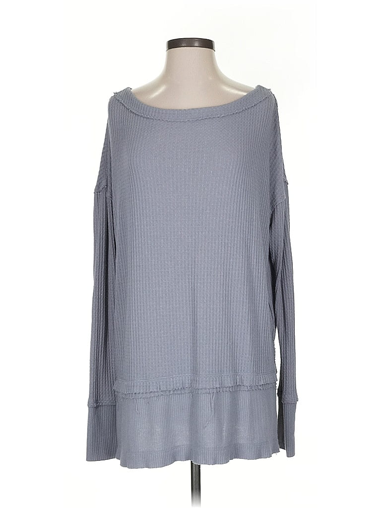 Pre-owned We The Free Pullover Sweater In Gray