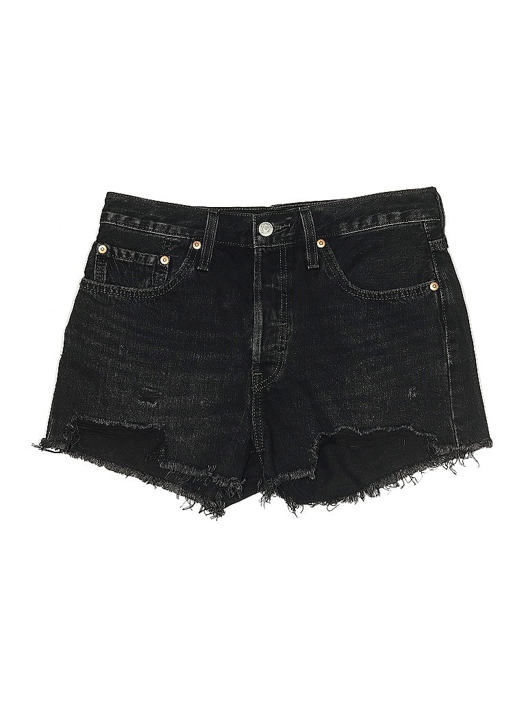 Pre-owned Levi's Denim Shorts In Black